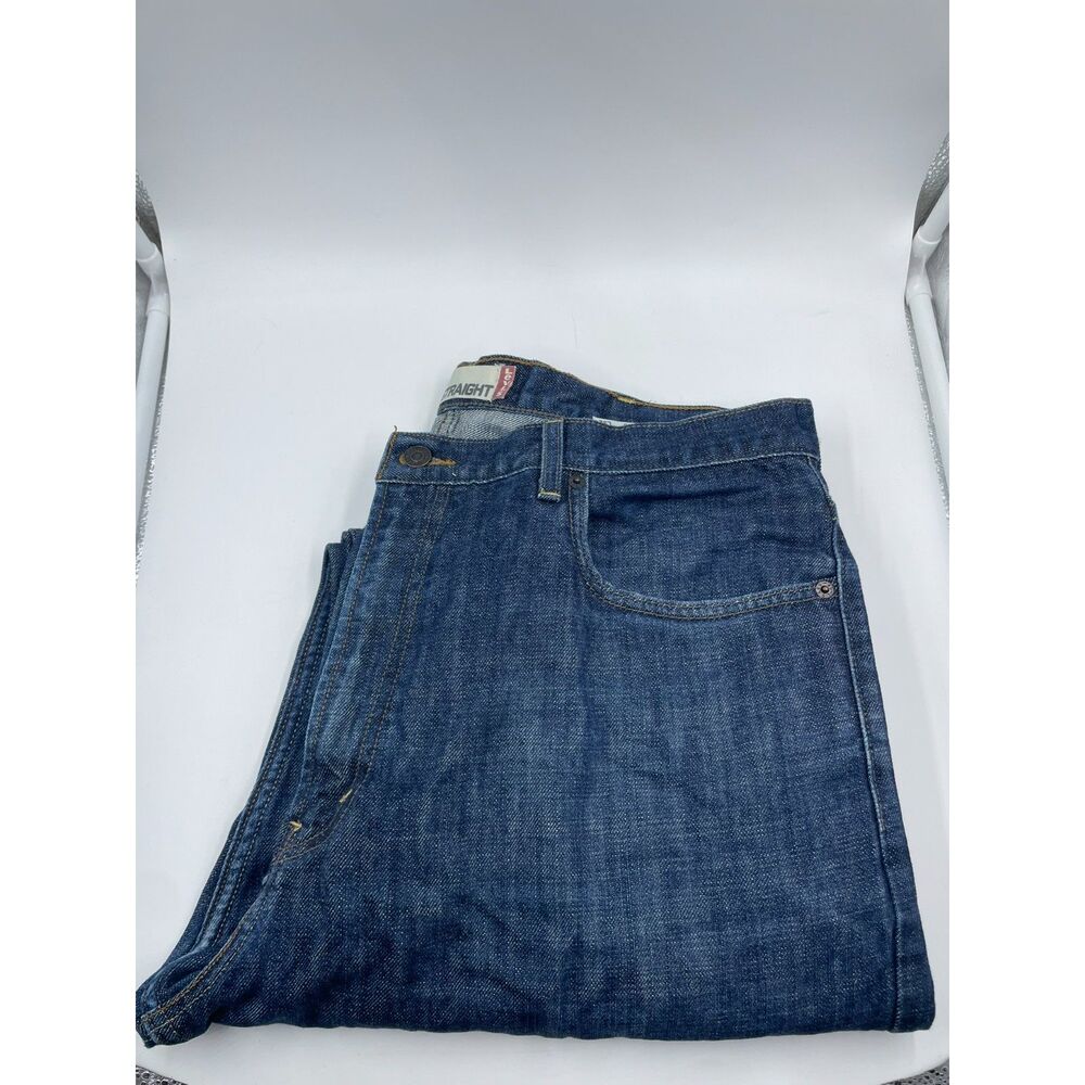 Levi's 569 Loose Straight Leg Jeans Dark Wash Denim W38 L32